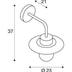 Molat vegglampe utendørs IP44