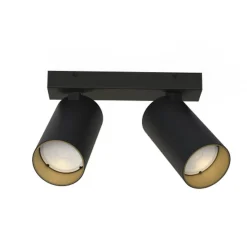 Mono dobbel takspot - Svart/Gullfarget