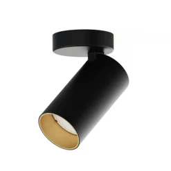 Mono enkel takspot - Svart/Gullfarget