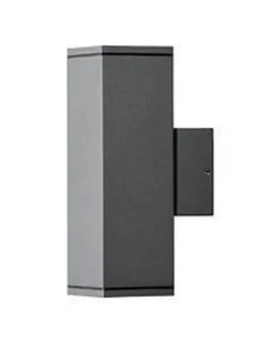 Monza vegglykt opp/ned mørk grå