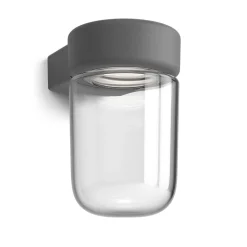 Moon vegglampe utendørs IP44 6W 3000 Kelvin dimbar - Grafitt struktur