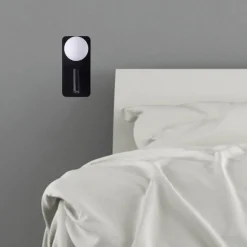 Mooni vegglampe USB - Svart
