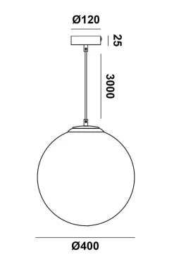 Mundo takpendel 40 cm