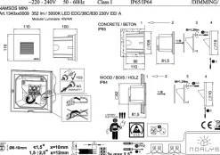 Namsos mini innfelt vegglampe