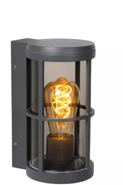 Navi vegglampe utendørs IP54 E27 - Antrasitt