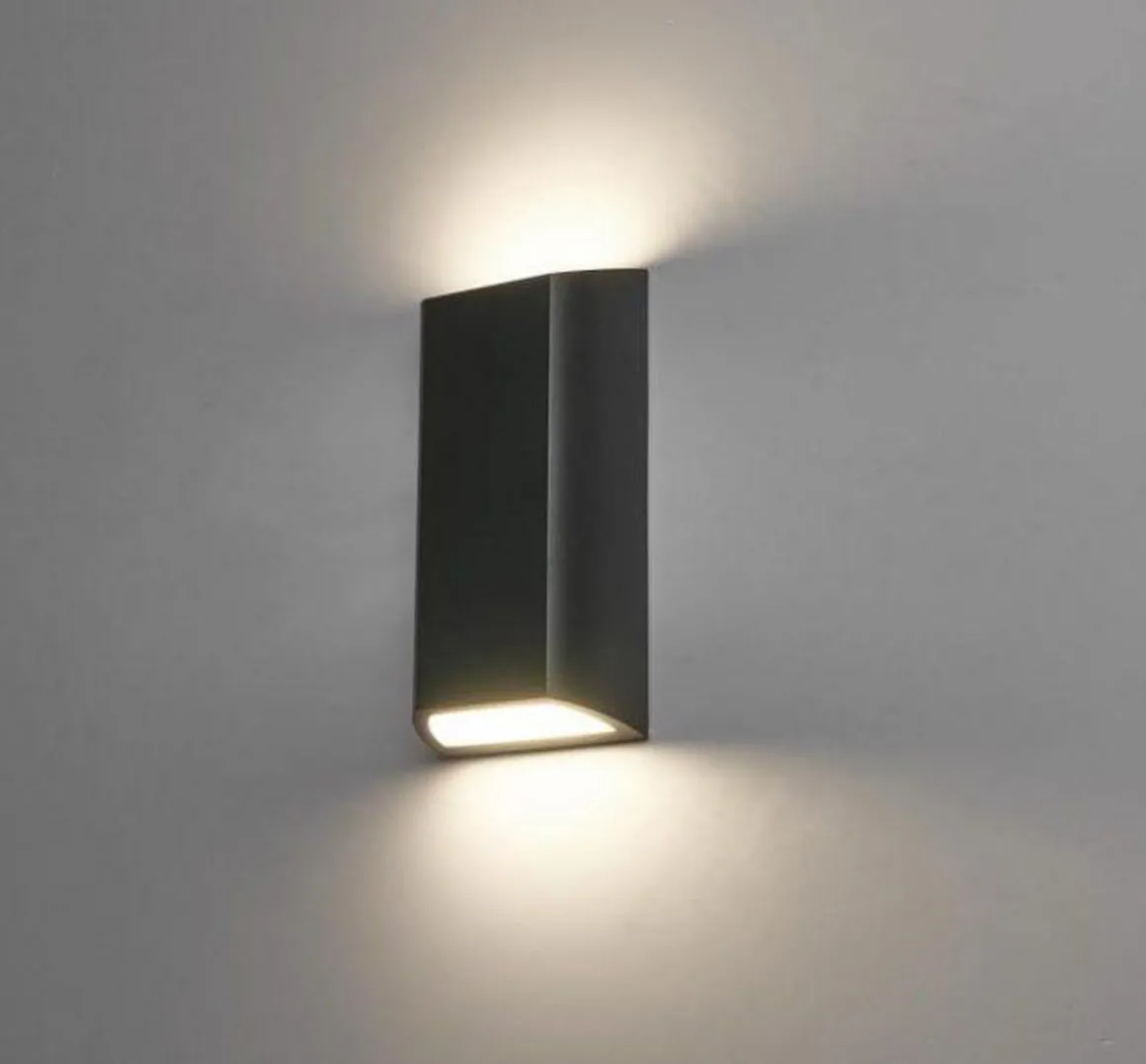 Nemi vegglampe utendørs opp/ned 2x4W IP65 3000K dimbar - Grafitt grå