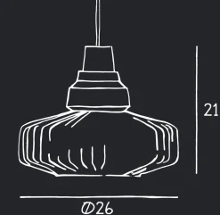 New Wave Optic takpendel - Klar