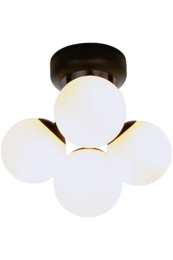 Nicosia taklampe baderom IP44 - Hvit/Svart