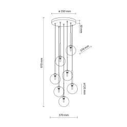 Nilos takpendel 7-lys