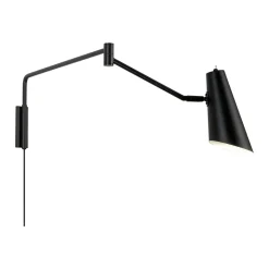 Noa vegglampe lang - Svart