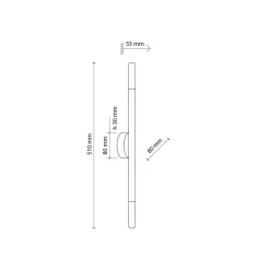 Noble tak/vegglampe 2-lys