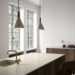 Nori takpendel 18 - Børstet stål