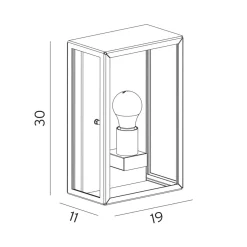 Norlys Lofoten vegglampe 1940