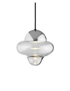 Nutty taklampe - Klar/Sølv