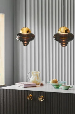 Nutty taklampe XL - Brun/Messing