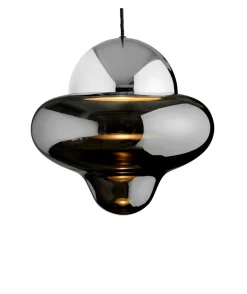 Nutty taklampe XL - Grå/Sølv