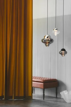 Nutty taklampe XL - Grå/Sølv