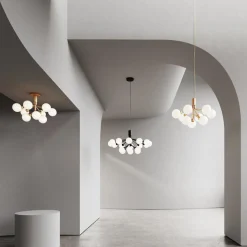 Nuura Apiales 18 satin svart/opal