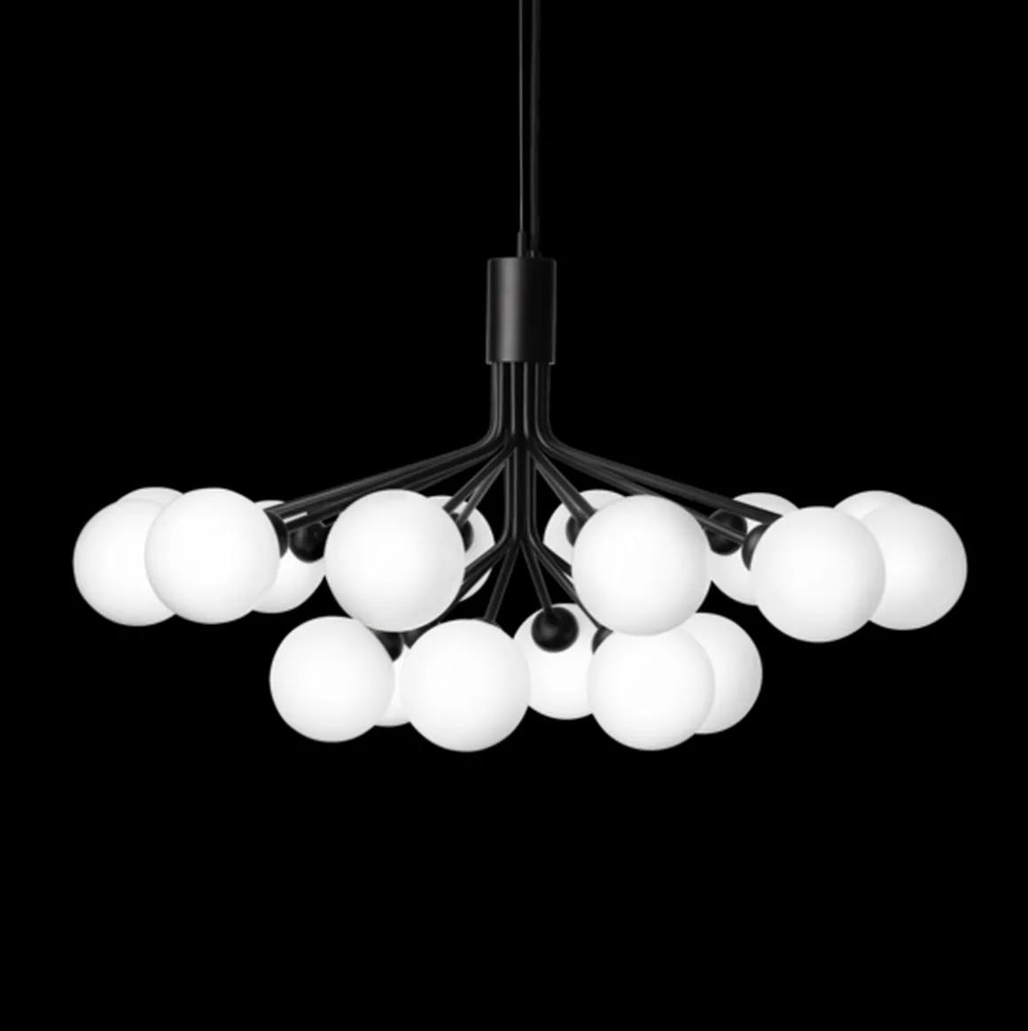 Nuura Apiales 18 satin svart/opal