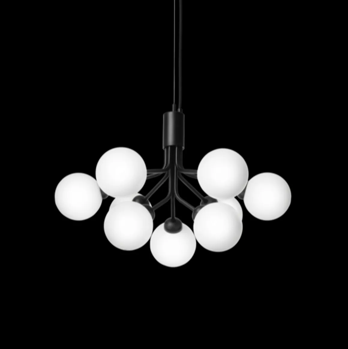 Nuura Apiales 9 satin svart/opal