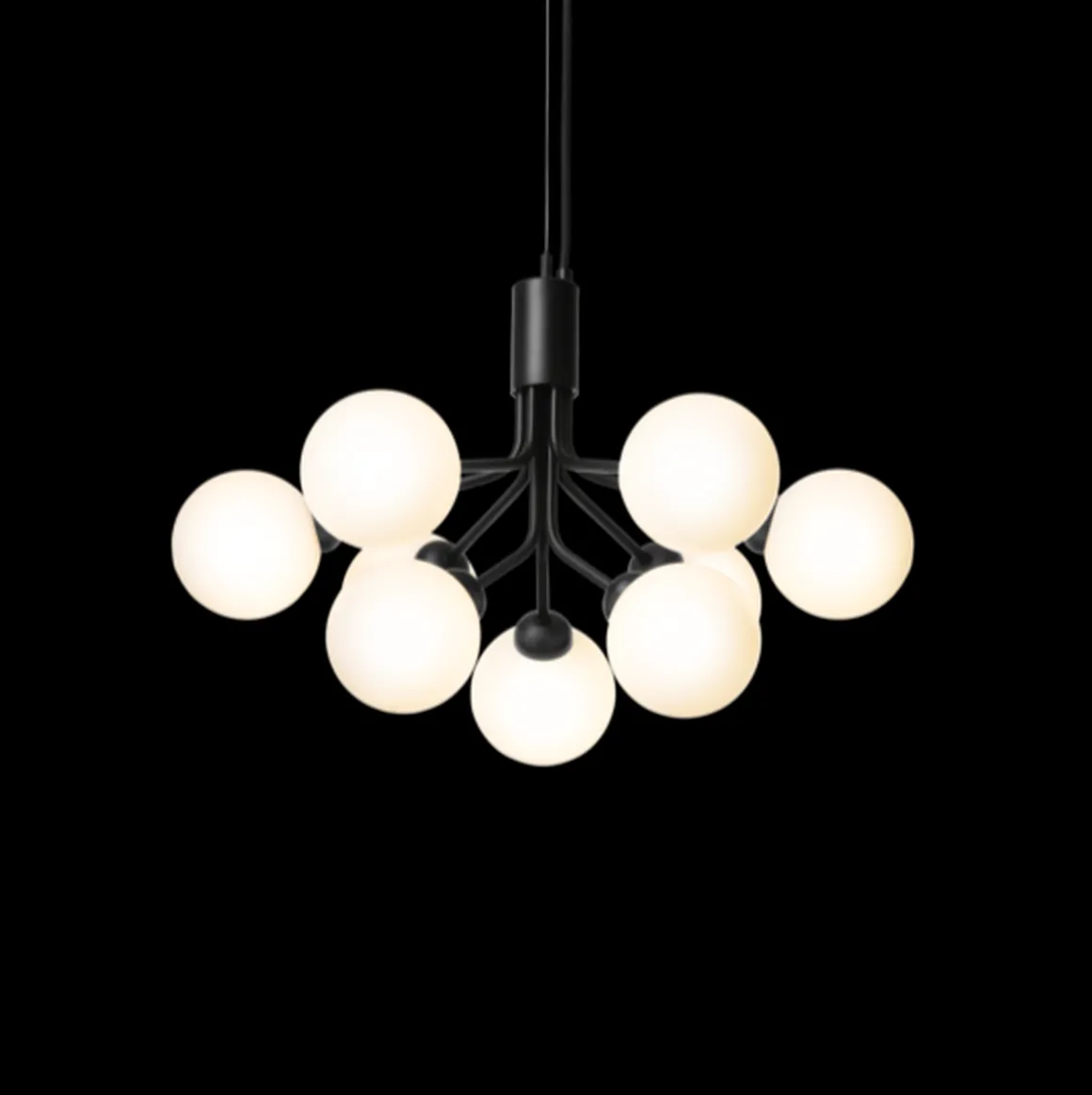 Nuura Apiales 9 satin svart/opal