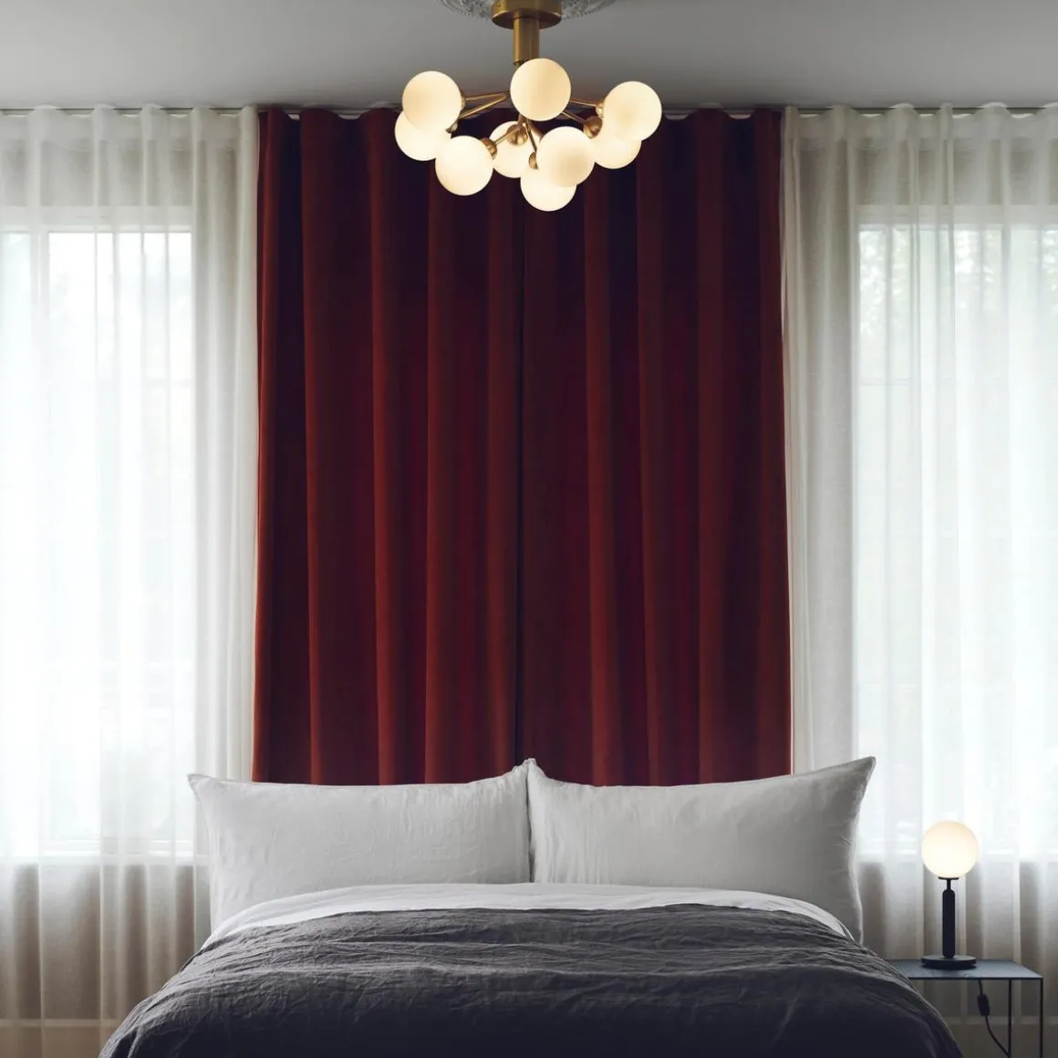 Nuura Apiales 9 taklampe messing/opal