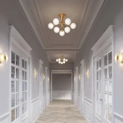 Nuura Apiales 9 taklampe messing/opal