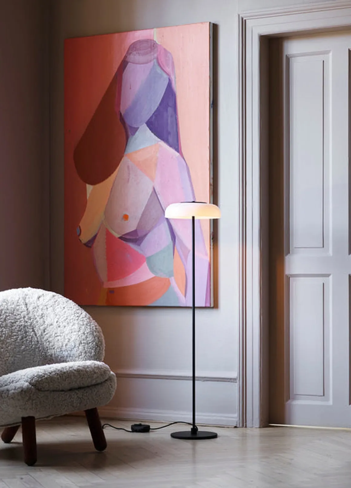 Nuura Blossi gulvlampe svart