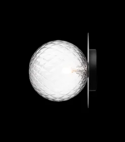 Nuura Liila 1 vegglampe/taklampe - large - svart / optikk