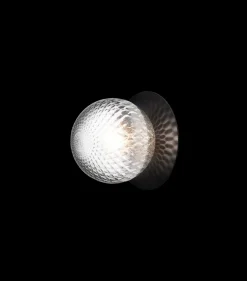 Nuura Liila 1 vegglampe/taklampe - medium - svart / optic