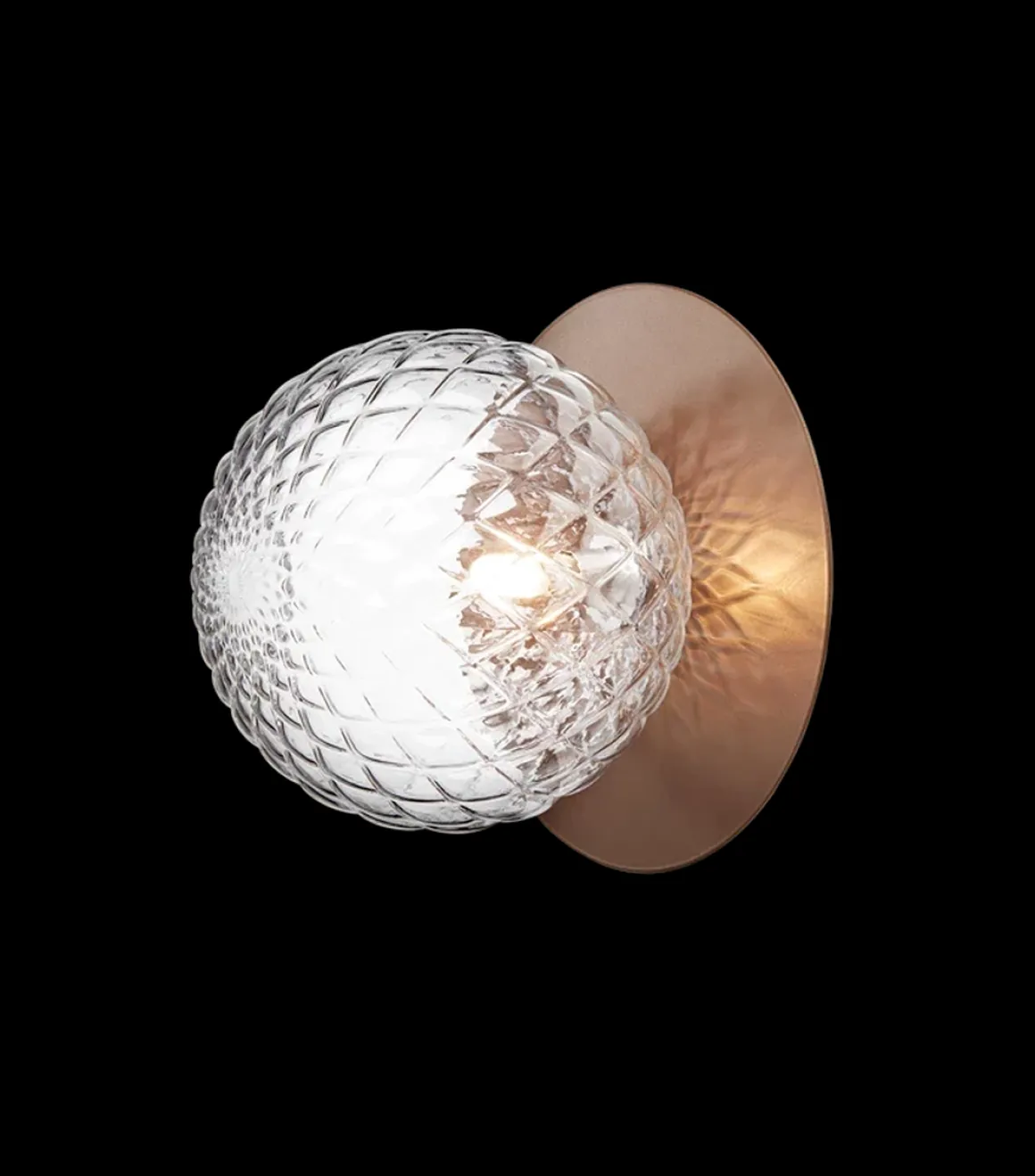 Nuura Liila 1 vegglampe/taklampe - large - bronse / optikk