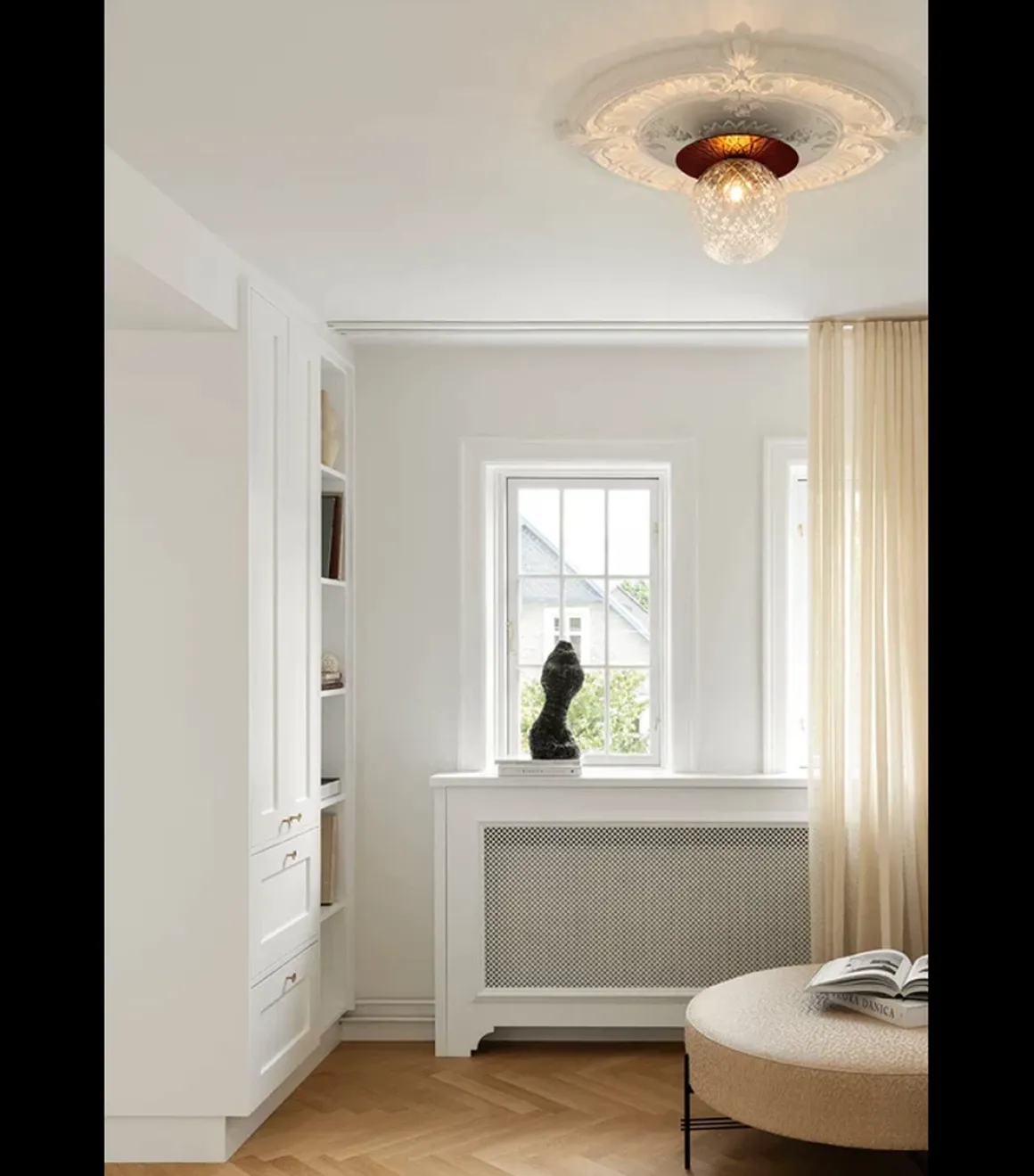 Nuura Liila 1 vegglampe/taklampe - large - bronse / optikk