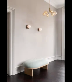 Nuura Liila 1 vegglampe/taklampe - medium - bronse/opal