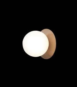 Nuura Liila 1 vegglampe/taklampe - medium - bronse/opal