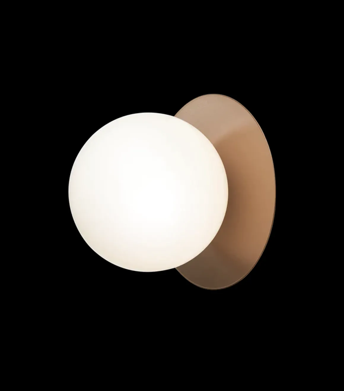 Nuura Liila 1 vegglampe/taklampe - large - bronse / opal