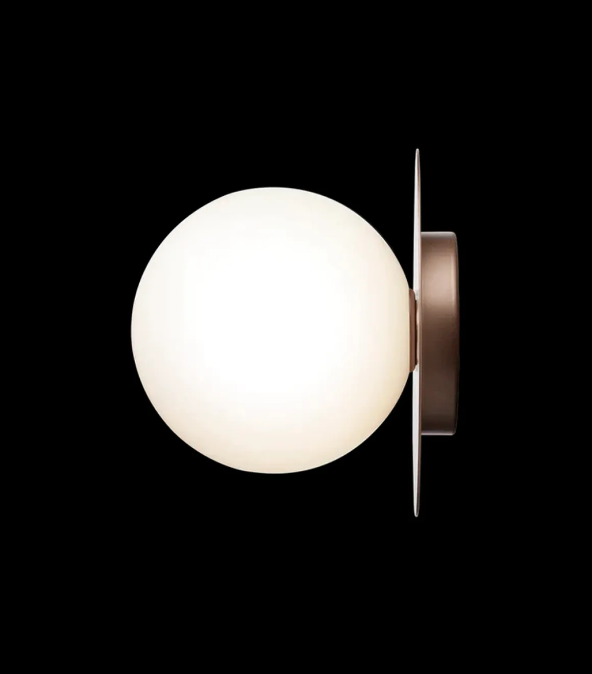 Nuura Liila 1 vegglampe/taklampe - large - bronse / opal