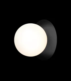 Nuura Liila 1 vegglampe/taklampe - large - svart / opal
