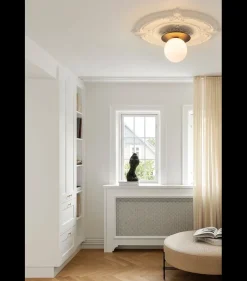 Nuura Liila 1 vegglampe/taklampe - large - svart / opal