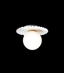 Nuura Liila Muuse vegglampe/taklampe - small - Hvit / opal
