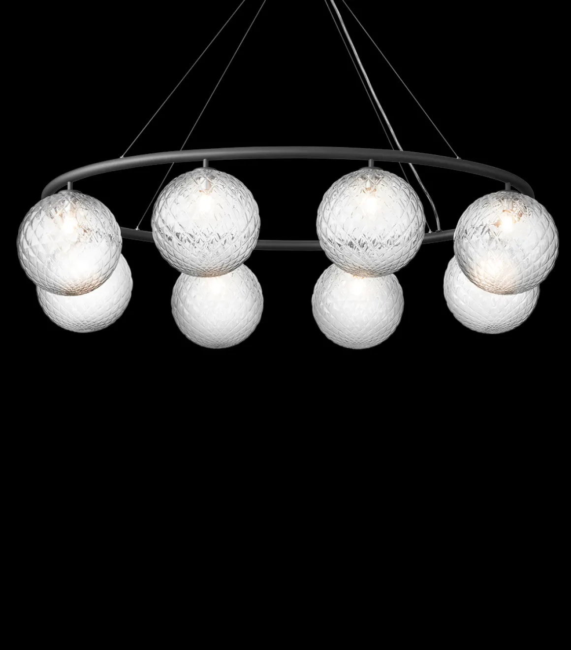 Nuura Miira 8 circular taklampe - Svart