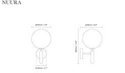 Nuura Miira utendørslampe - bronse / optikk