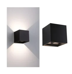 Nyara oppladbar vegglampe opp/ned lys med sensor