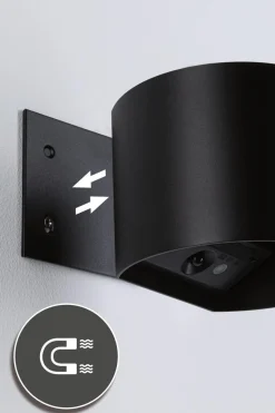 Nyara rund oppladbar vegglampe opp/ned lys med sensor