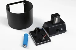 Nyara rund oppladbar vegglampe opp/ned lys med sensor