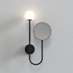 Orb Single vegglampe m/speil IP44 G9