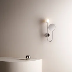 Orb Single vegglampe m/speil IP44 G9