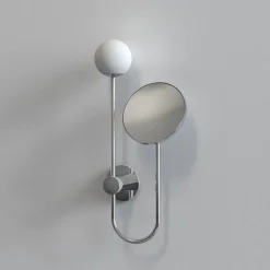 Orb Single vegglampe m/speil IP44 G9