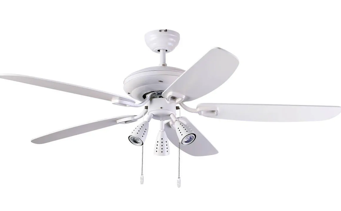 Orion takvifte GU10 - Hvit/Eik vendbare blad