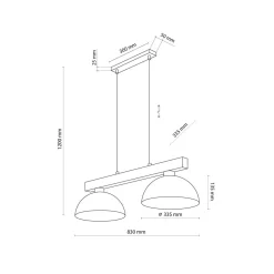 Oslo takpendel 2-lys