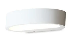 Ovali vegglampe LED - Hvit